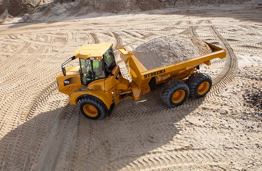 922G Bird View Loaded Gravel Pit